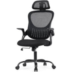 Ergonomic High-Back Office Chair with Adjustable Headrest, Lumbar Support, Thick Cushion