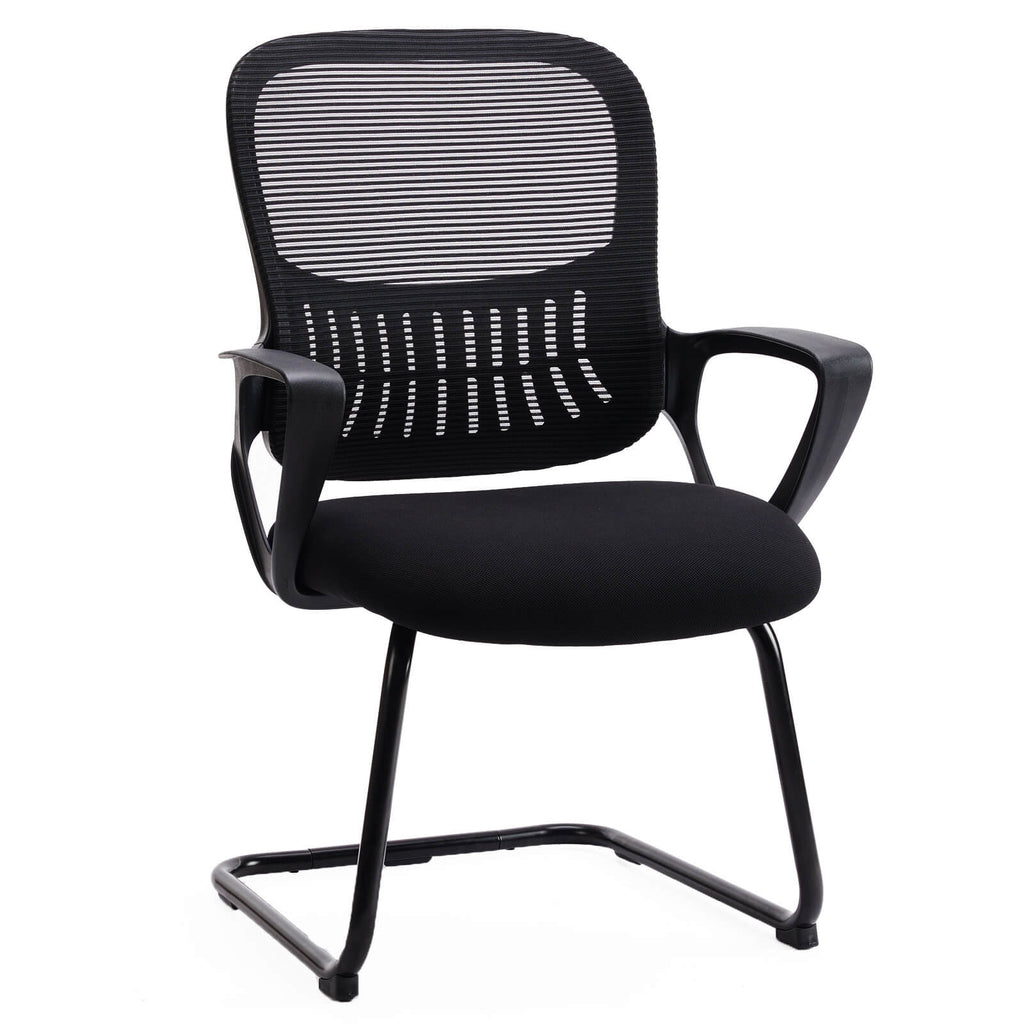 Comfortable Ergonomic Mesh Office Chair with Lumbar Support and Integrated Storage Basket