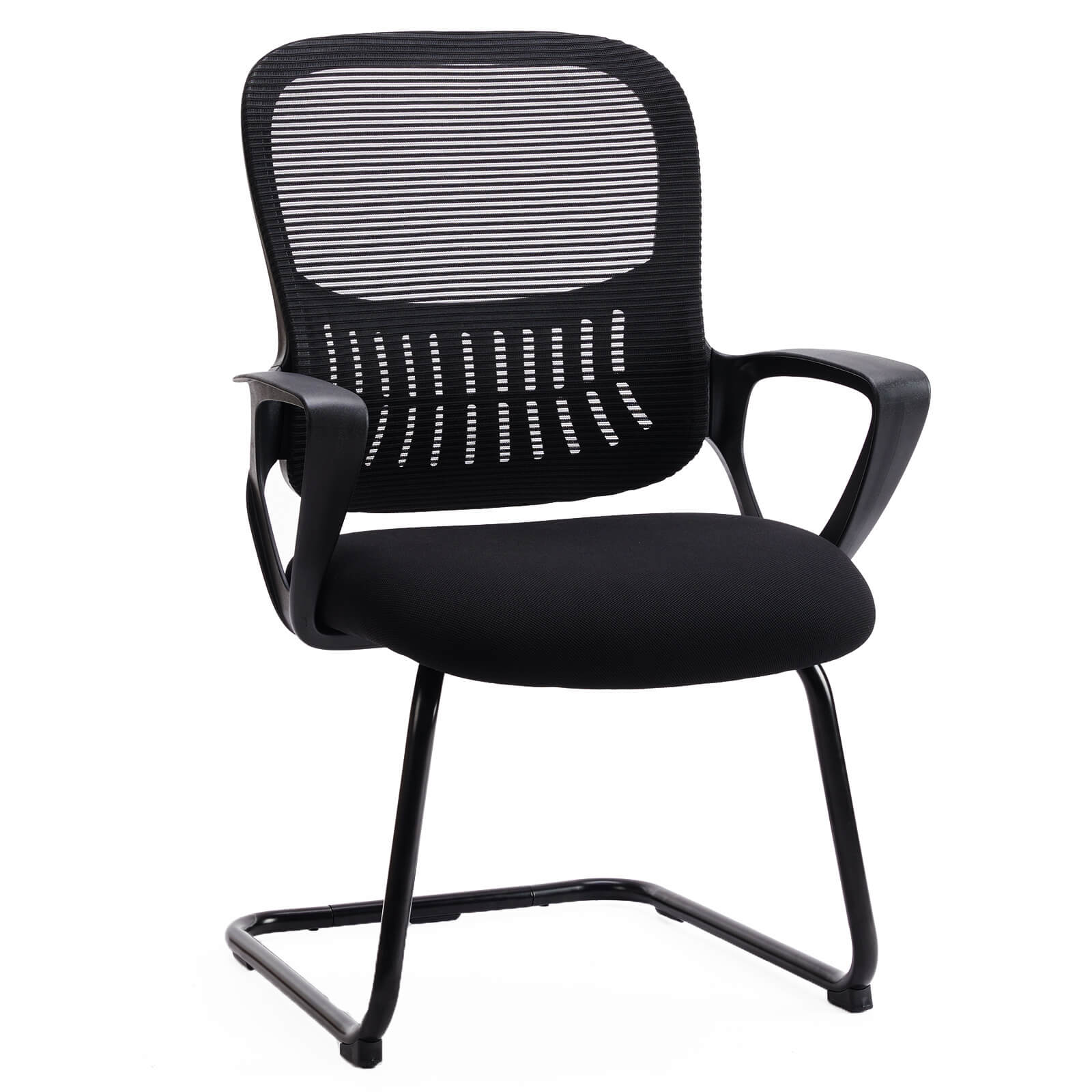 Comfortable Ergonomic Mesh Office Chair with Lumbar Support and Integrated Storage Basket