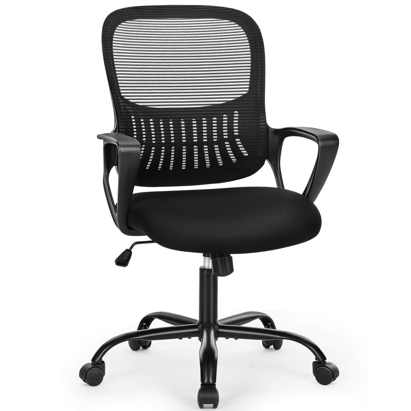 Ergonomic Office Chair with Lumbar Support, Adjustable Height, and Armrests