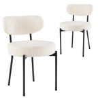 Modern Dining Chair Set of 4 with Soft Cushions for Kitchen and Dining Room