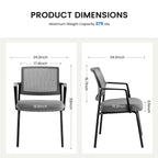 Ergonomic Mesh Back Stackable Conference Chair for Event Meeting Home Office