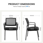 Ergonomic Mesh Back Stackable Conference Chair for Event Meeting Home Office
