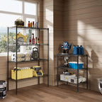 Durable Metal Heavy Duty 4-Tier Adjustable Storage Shelf for Kitchen Pantry Garage