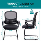Comfortable Ergonomic Mesh Office Chair with Lumbar Support and Integrated Storage Basket