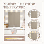 Professional 3-Color LED Vanity Mirror Desk with Smart Lighting for Bedroom