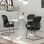Comfortable Ergonomic Mesh Office Chair with Lumbar Support and Integrated Storage Basket