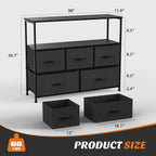 Versatile Storage Shelf TV Stand for Living Room Bedroom with Drawers