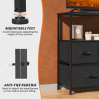 Versatile Storage Shelf TV Stand for Living Room Bedroom with Drawers