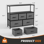 Versatile Storage Shelf TV Stand for Living Room Bedroom with Drawers