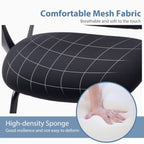 Comfortable Ergonomic Mesh Office Chair with Lumbar Support and Integrated Storage Basket