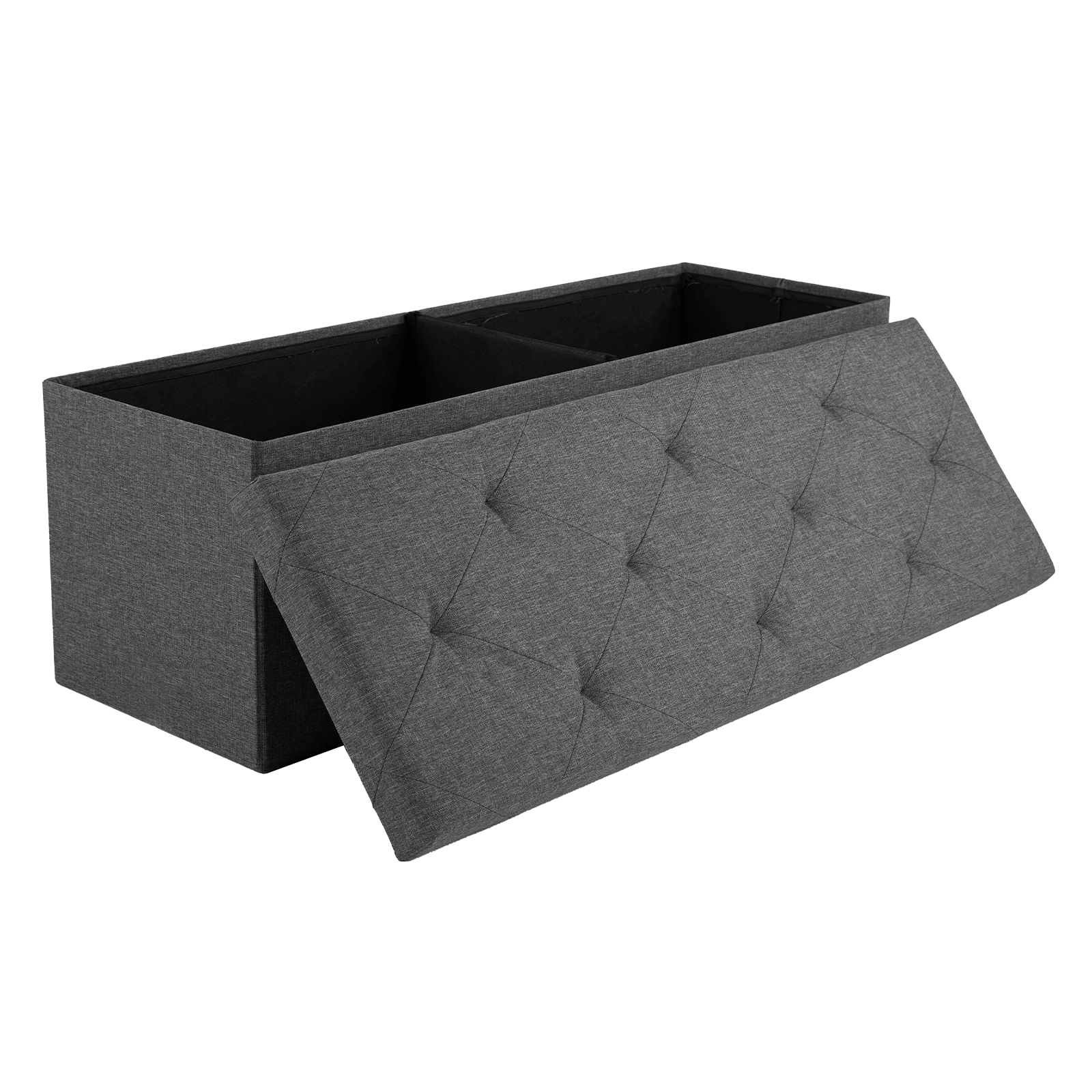 Versatile Foldable Storage Ottoman Bench for Bedroom, Living Room, Entryway Organization