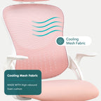 Ergonomic High-Back Office Chair with Adjustable Headrest, Lumbar Support, Thick Cushion