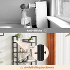 Versatile 5-Tier Bookshelf, Durable Metal Frame, Open Shelves, Modern Minimalist Design