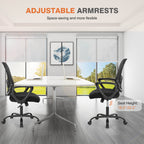 Ergonomic Office Chair with Lumbar Support, Adjustable Height, and Armrests