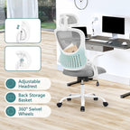 Ergonomic High-Back Office Chair with Adjustable Headrest, Lumbar Support, Thick Cushion