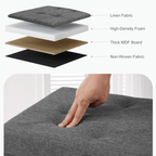 Versatile Foldable Storage Ottoman Bench for Bedroom, Living Room, Entryway Organization