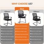 Comfortable Ergonomic Mesh Office Chair with Lumbar Support and Integrated Storage Basket