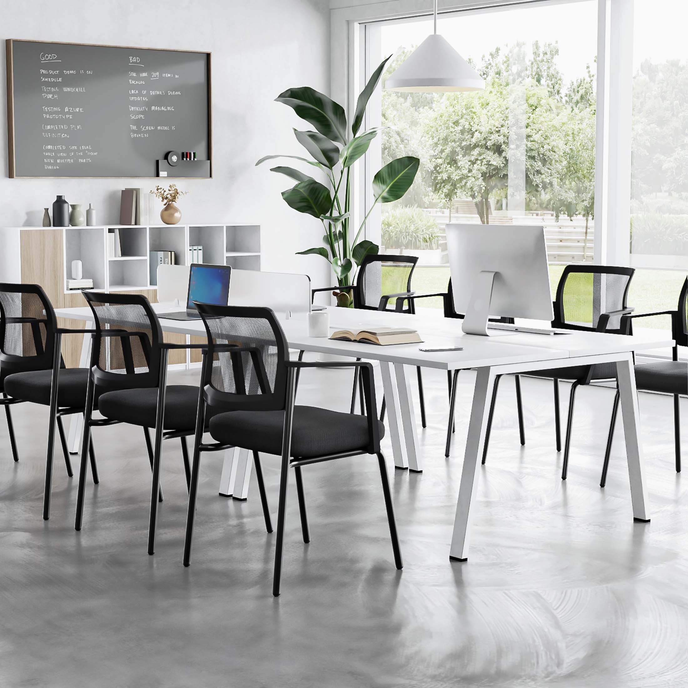 Ergonomic Mesh Back Stackable Conference Chair for Event Meeting Home Office