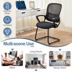 Comfortable Ergonomic Mesh Office Chair with Lumbar Support and Integrated Storage Basket