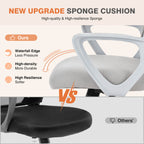 Ergonomic Office Chair with Lumbar Support, Adjustable Height, and Armrests