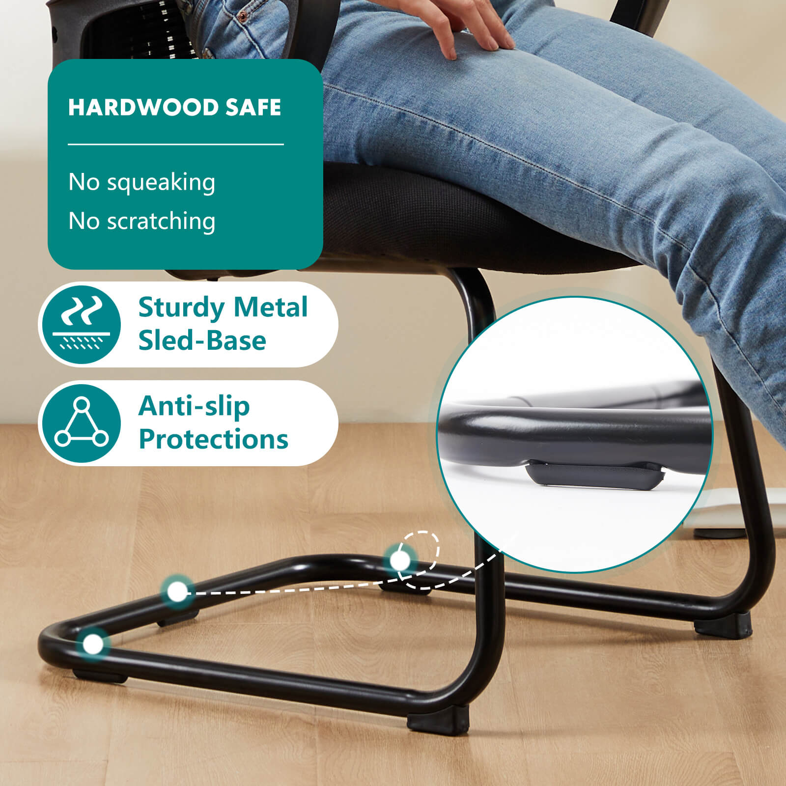 Comfortable Ergonomic Mesh Office Chair with Lumbar Support and Integrated Storage Basket