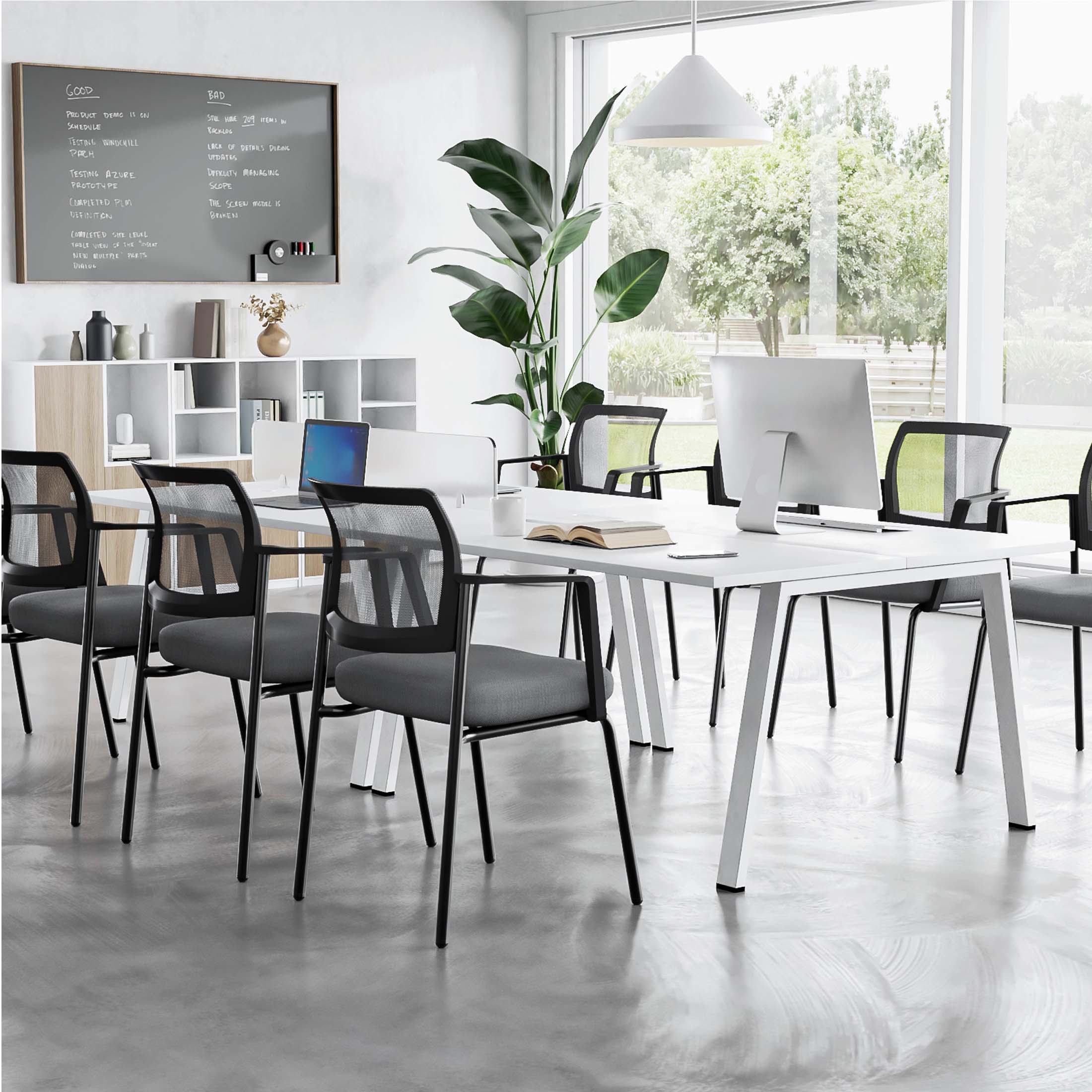 Ergonomic Mesh Back Stackable Conference Chair for Event Meeting Home Office