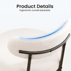 Modern Dining Chair Set of 4 with Soft Cushions for Kitchen and Dining Room