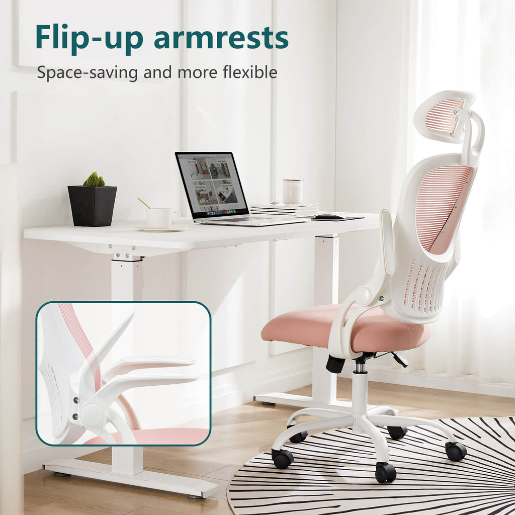 Ergonomic High-Back Office Chair with Adjustable Headrest, Lumbar Support, Thick Cushion