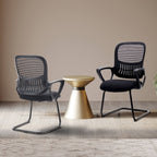 Comfortable Ergonomic Mesh Office Chair with Lumbar Support and Integrated Storage Basket