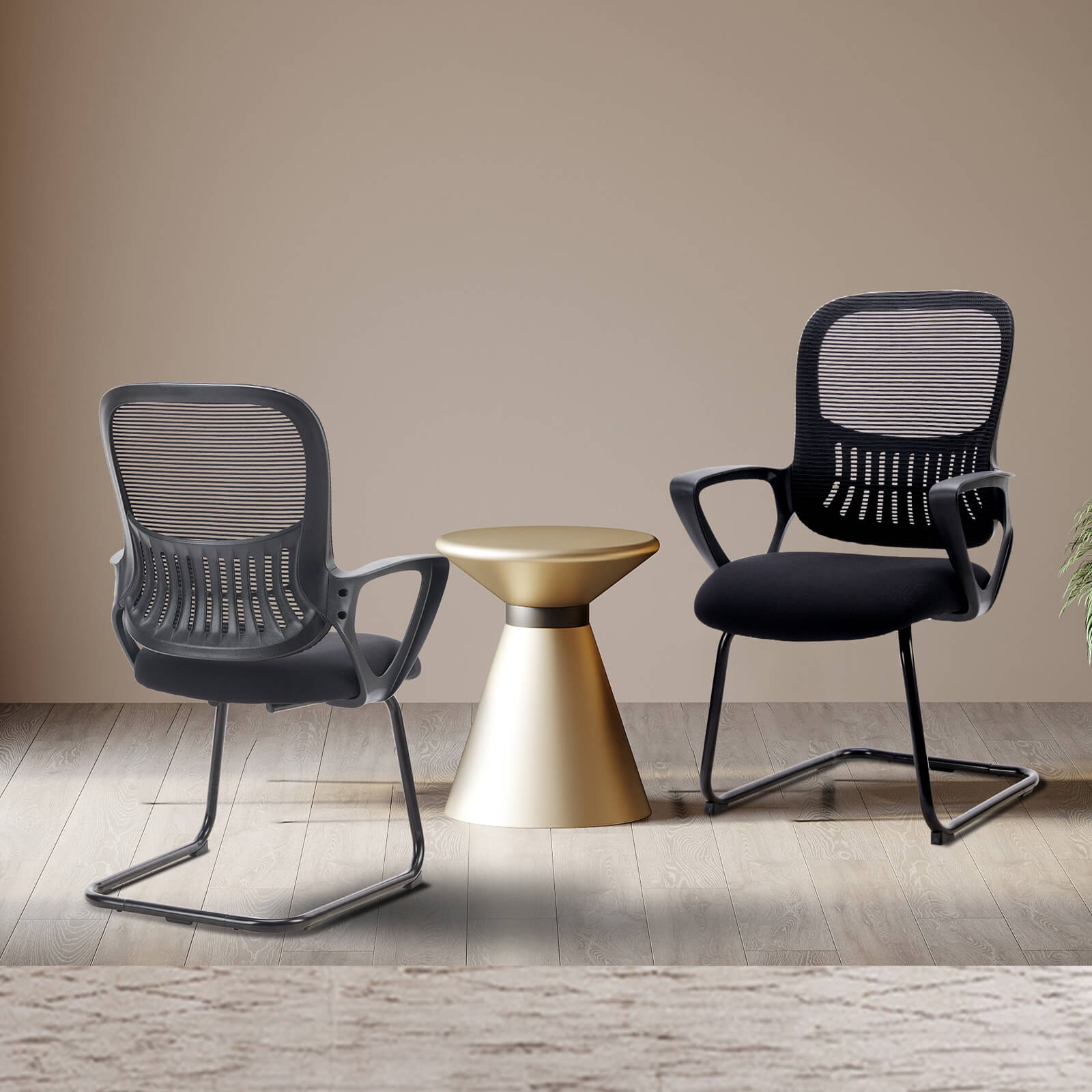 Comfortable Ergonomic Mesh Office Chair with Lumbar Support and Integrated Storage Basket