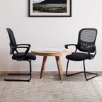 Comfortable Ergonomic Mesh Office Chair with Lumbar Support and Integrated Storage Basket