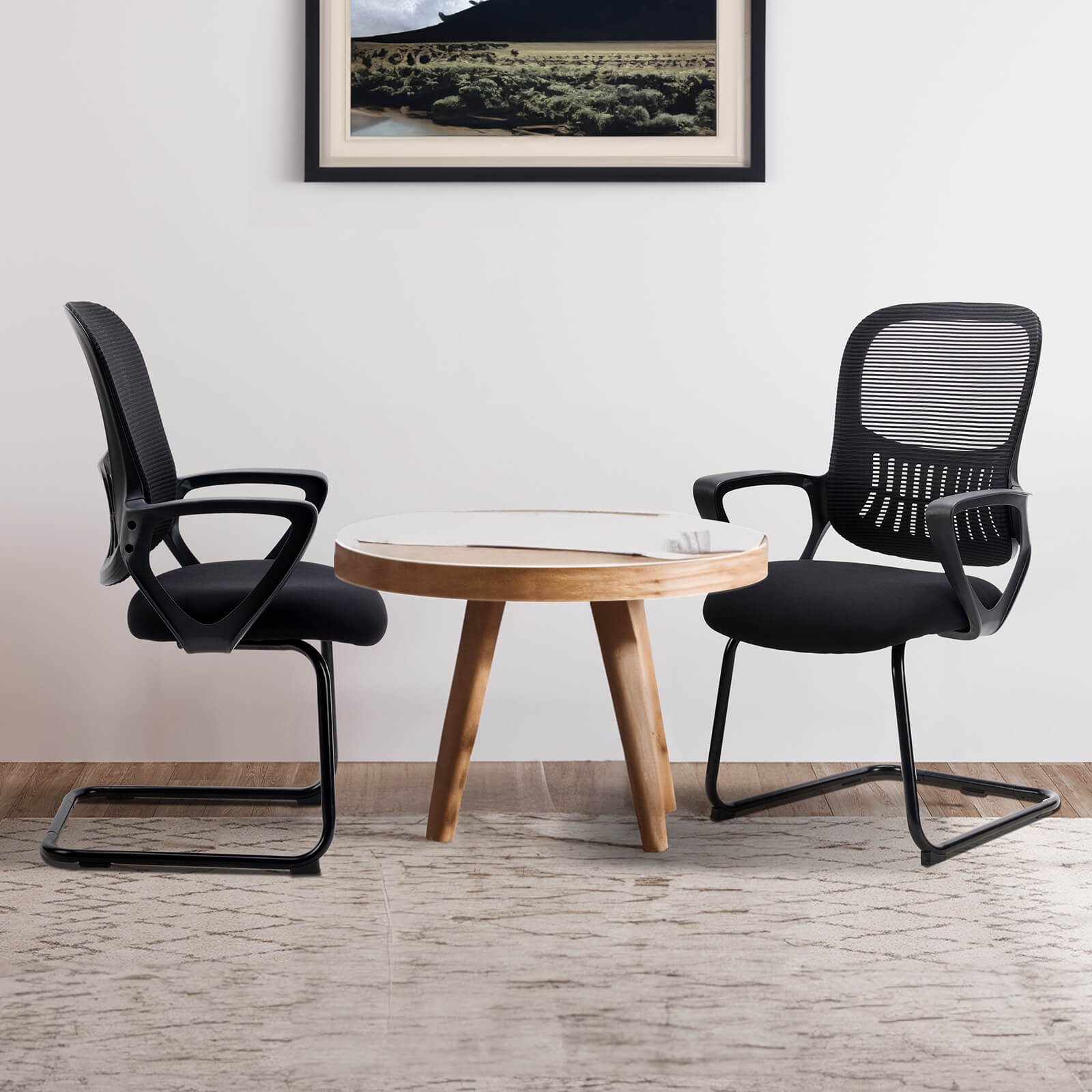 Comfortable Ergonomic Mesh Office Chair with Lumbar Support and Integrated Storage Basket