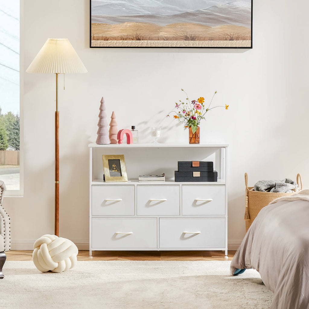 Versatile Storage Shelf TV Stand for Living Room Bedroom with Drawers