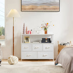 Versatile Storage Shelf TV Stand for Living Room Bedroom with Drawers