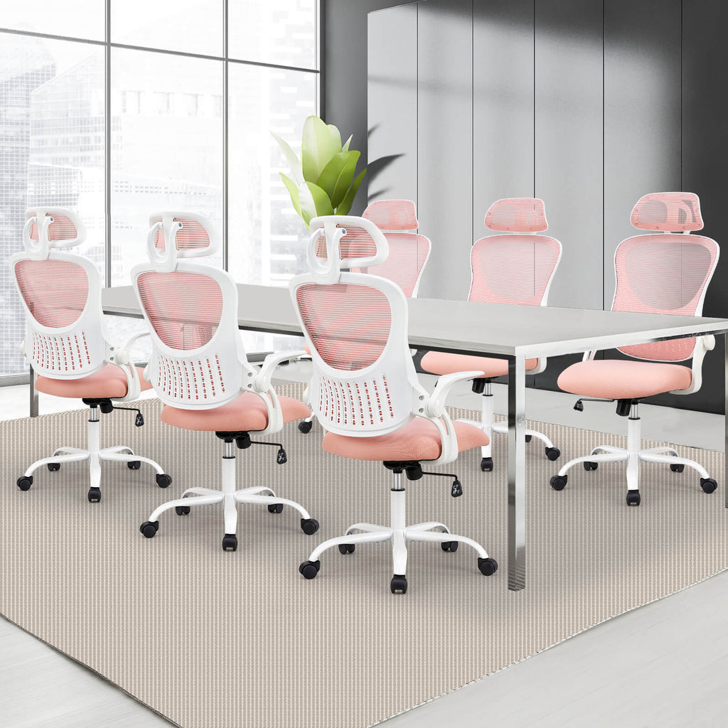 Ergonomic High-Back Office Chair with Adjustable Headrest, Lumbar Support, Thick Cushion