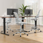 Comfortable Ergonomic Office Chair with Flip-Up Armrests and Adjustable Lumbar Support