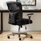 Heavy Duty Ergonomic Office Chair, Adjustable Lumbar Support, Oversized Cushion, 500lb Capacity