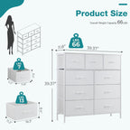 Versatile 9-Drawer Fabric Storage Dresser Chest for Home Organization