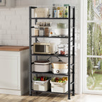Versatile 5-Tier Bookshelf, Durable Metal Frame, Open Shelves, Modern Minimalist Design