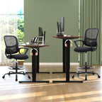 Ergonomic Tall Drafting Office Chair with Adjustable Footrest and Lumbar Support