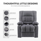 Electric Power Lift Massage Recliner Chair for Seniors, Plush Comfort, Heat