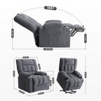 Electric Power Lift Massage Recliner Chair for Seniors, Plush Comfort, Heat