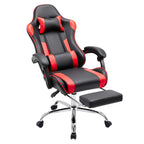 Ergonomic Gaming Chair with Footrest, Upholstered Armrests, and Lumbar Support