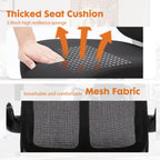 Ergonomic Mesh Office Chair with Flip-Up Arms, Adjustable Height, Lumbar Support