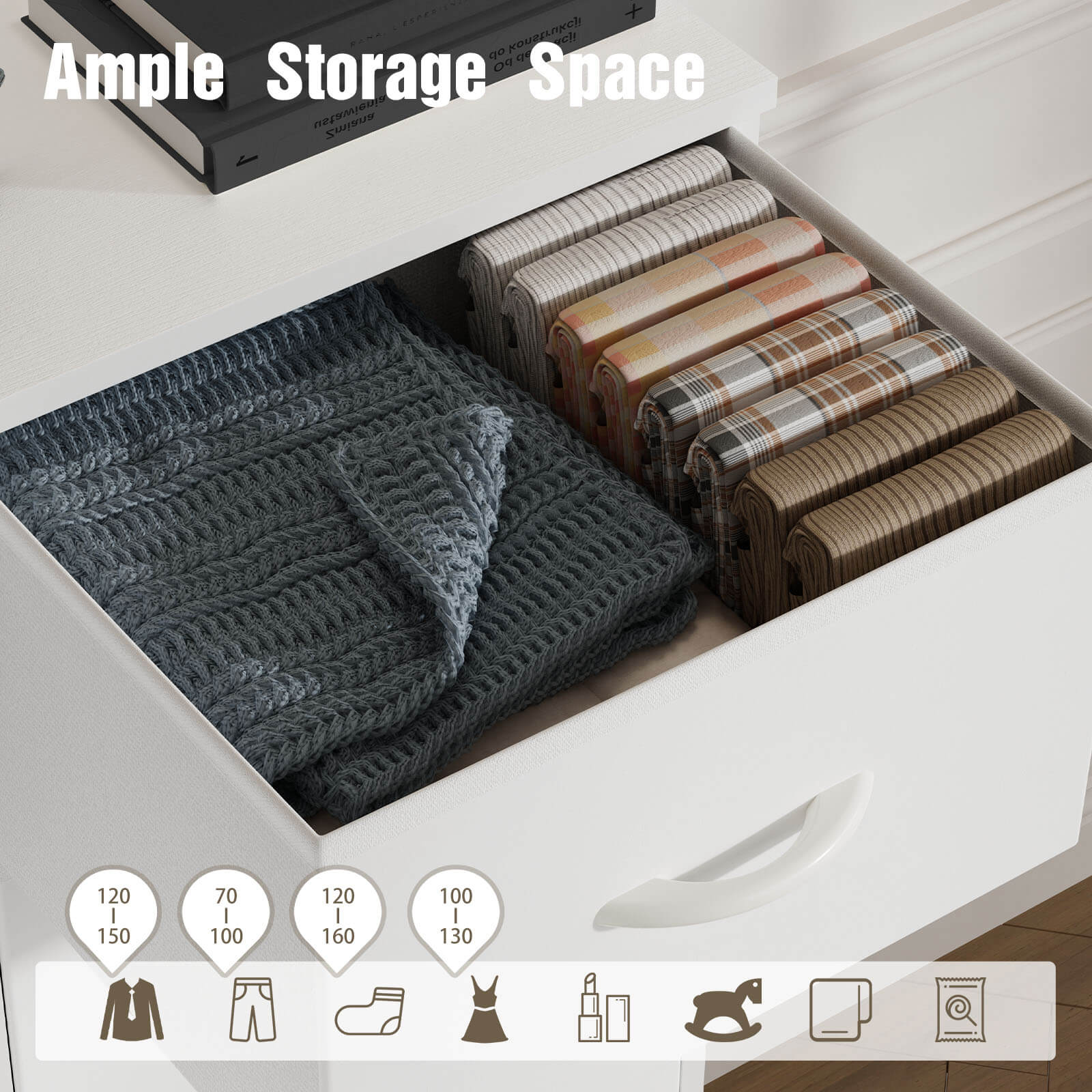 Tall Fabric Dresser with 10 Drawers, Steel Frame, Versatile Bedroom Storage Organizer