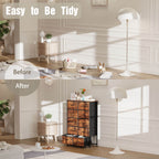 Tall Fabric Dresser with 10 Drawers, Steel Frame, Versatile Bedroom Storage Organizer