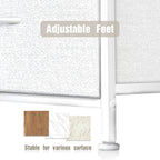 Tall Fabric Dresser with 10 Drawers, Steel Frame, Versatile Bedroom Storage Organizer