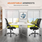 Ergonomic Mesh Office Chair with Flip-up Armrests and Lumbar Support