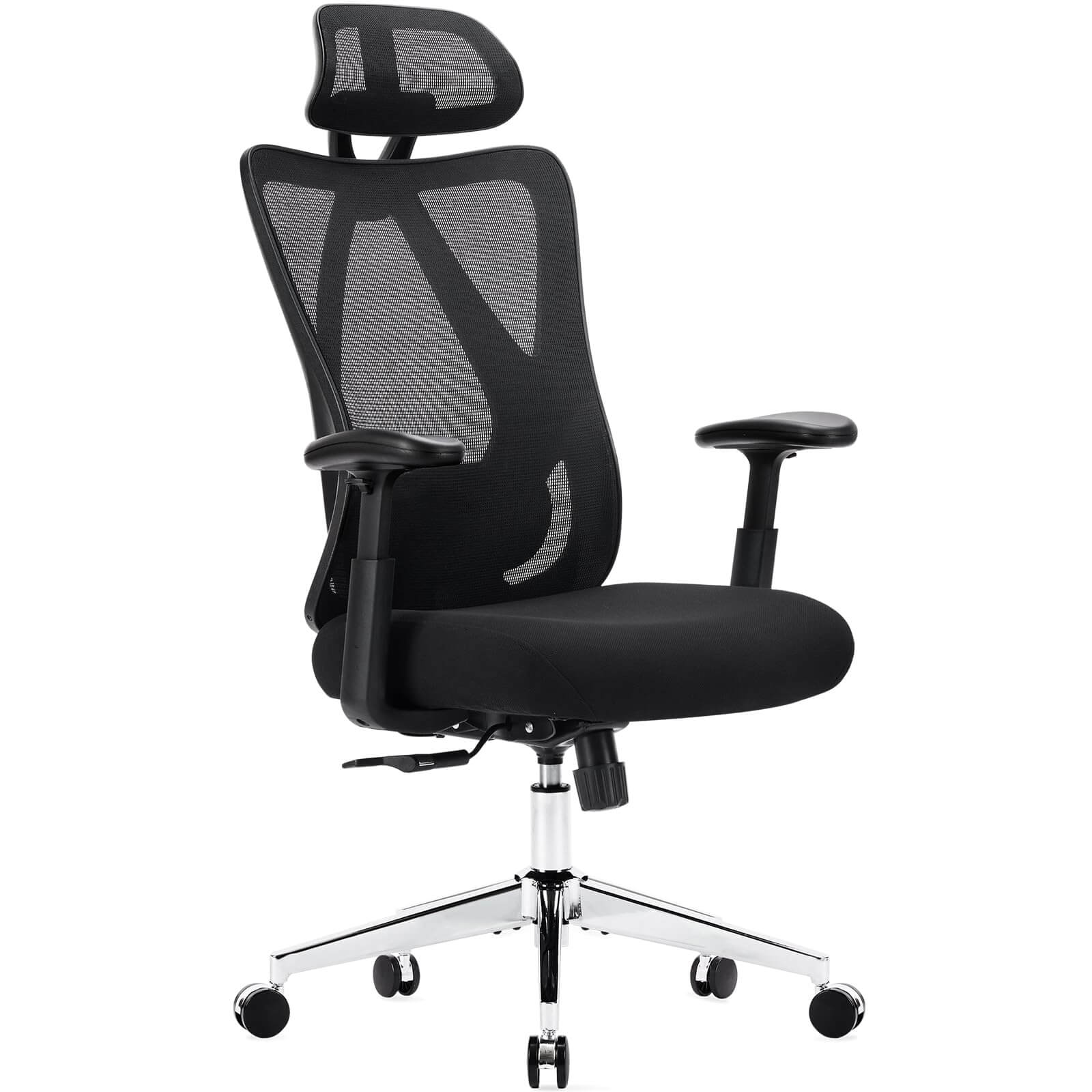 Ergonomic Office Chair with 135° Recline, Adjustable Lumbar Support, Breathable Mesh